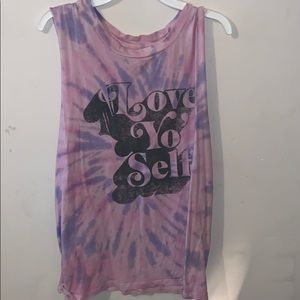“Love yo self” tank top